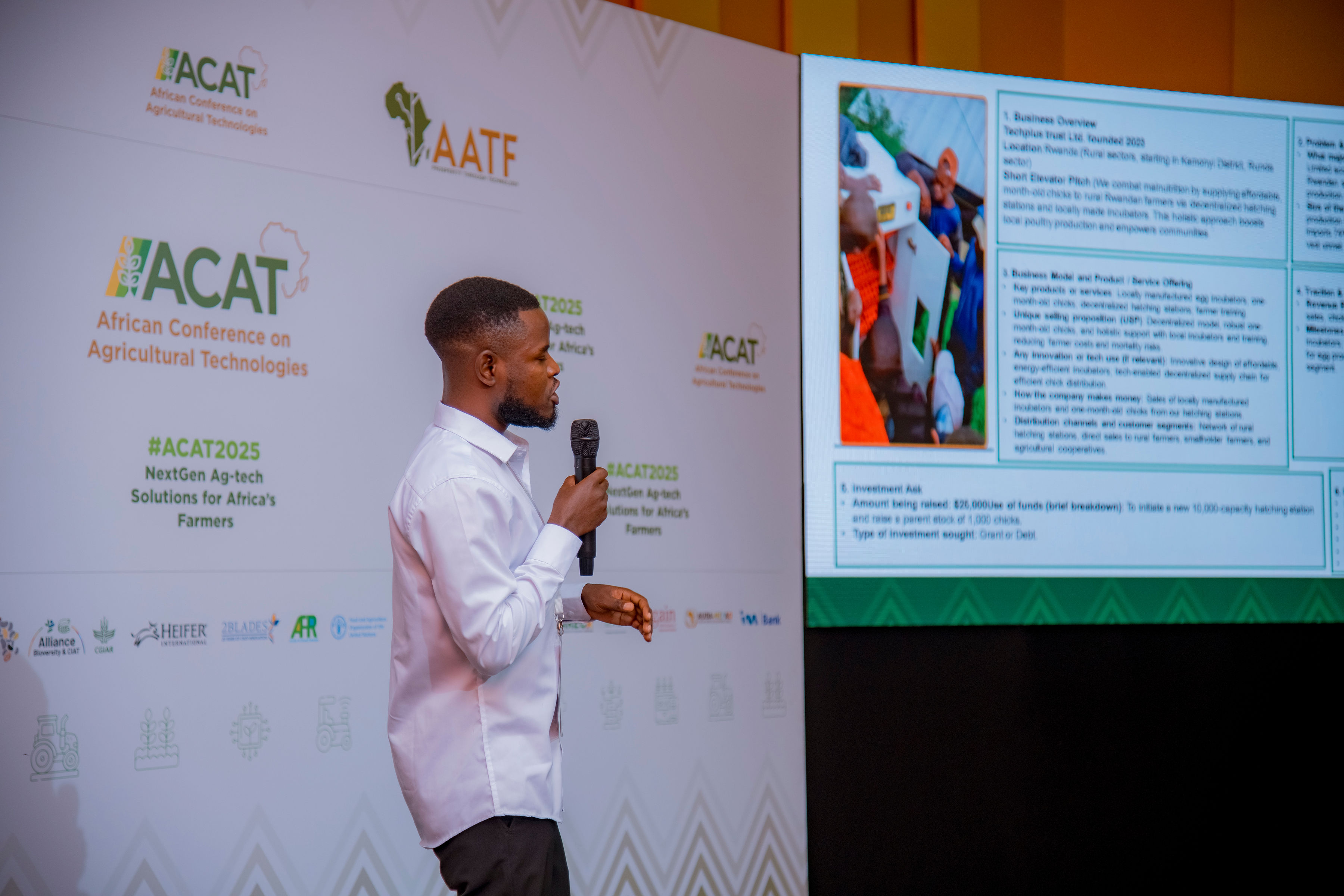 TechPlus founder presenting at ACAT 2025